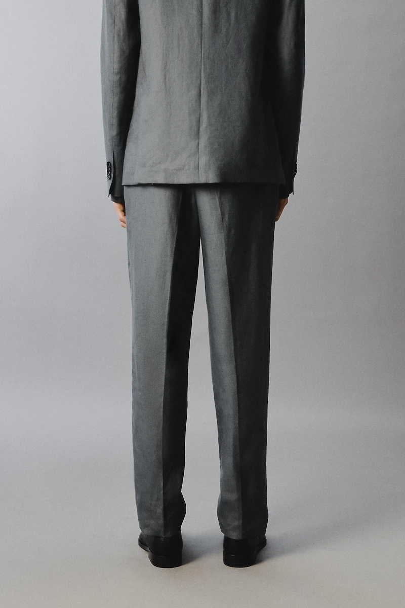 100% LINEN SUIT PANTS