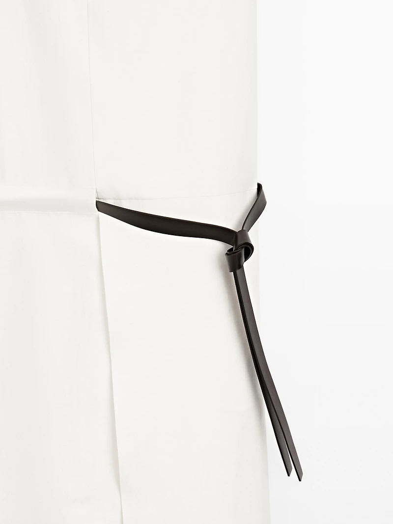Robe midi avec ceinture