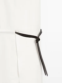 Robe midi avec ceinture