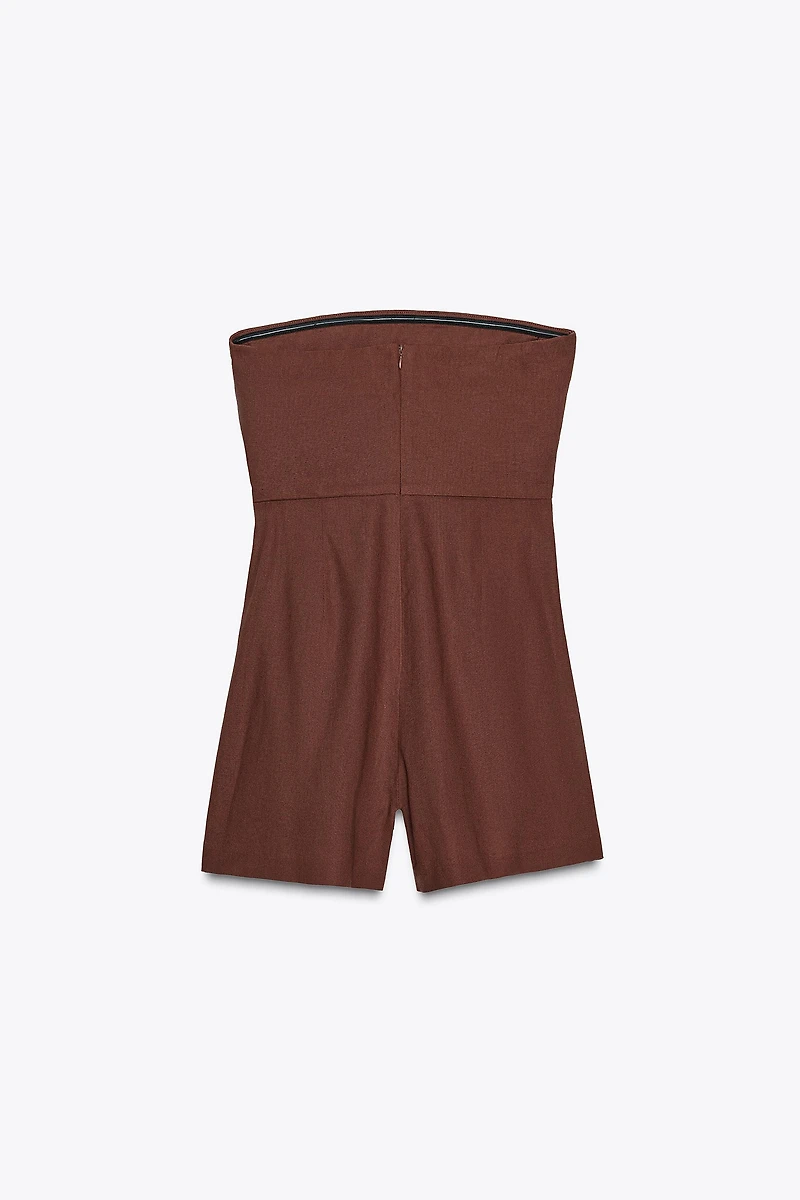 LINEN SHORT JUMPSUIT