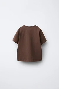 WASHED EFFECT TEXT T-SHIRT