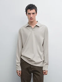 Polo effet usé 100 % coton