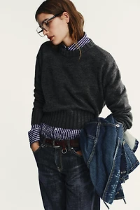 RIB KNIT SWEATER