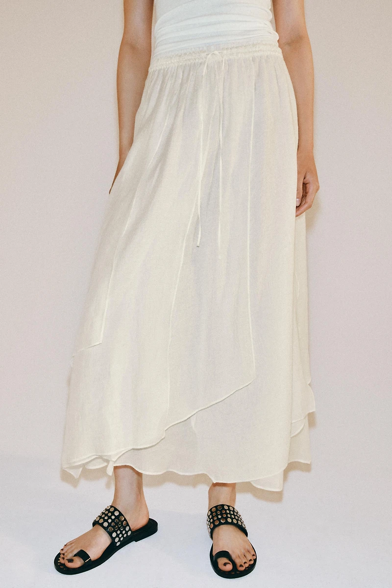 ZW COLLECTION FLOWY MIDI SKIRT
