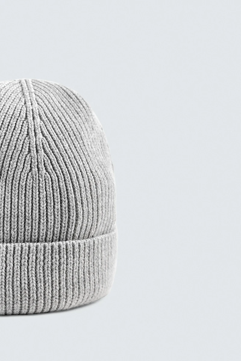 COTTON-CASHMERE KNIT HAT