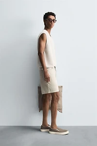 COTTON KNIT VEST