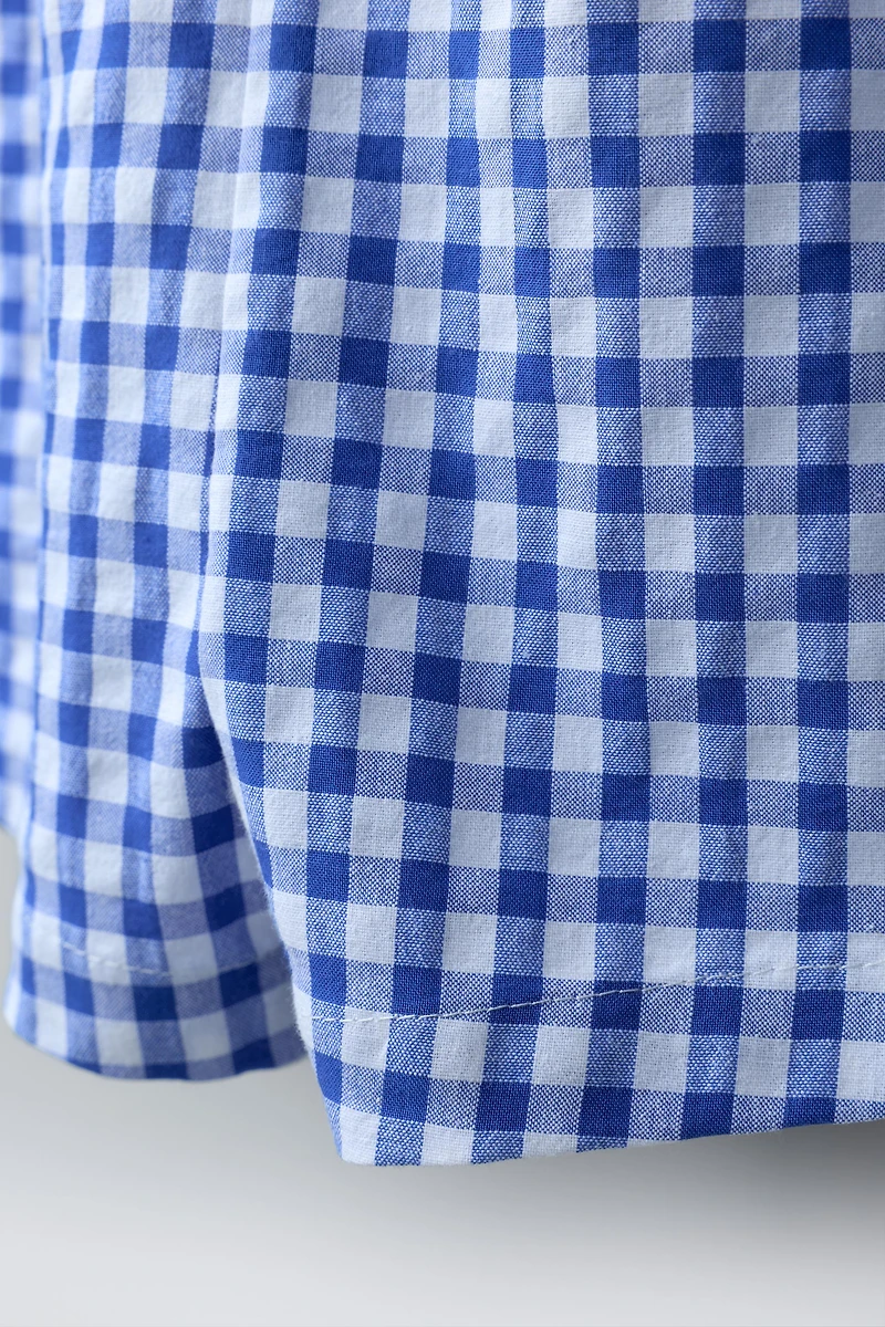 COMBINAISON COURTE À CARREAUX VICHY ONDULINE CASA LAWA X ZARA KIDS