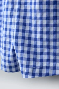 COMBINAISON COURTE À CARREAUX VICHY ONDULINE CASA LAWA X ZARA KIDS