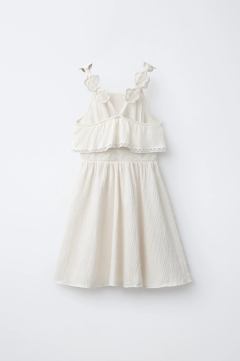EMBROIDERED FLORAL DRESS