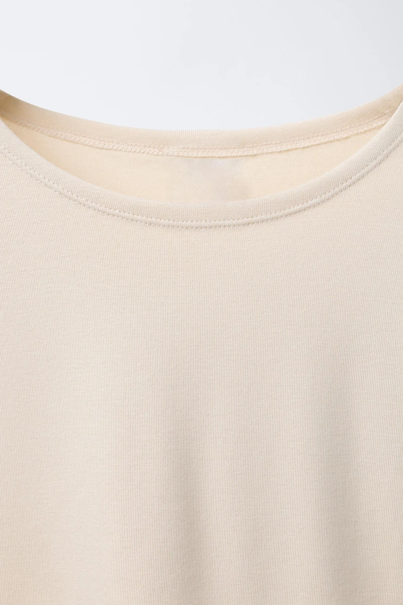 T-SHIRT WITH COTTON AND MODAL