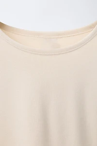 T-SHIRT WITH COTTON AND MODAL