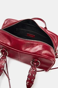 CRACKLED BOWLING BAG