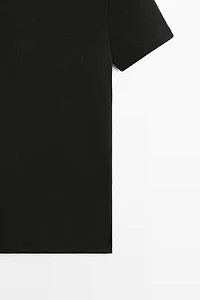Ribbed short sleeve T-shirt