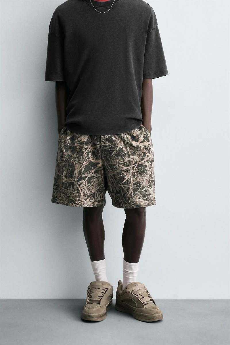 ABSTRACT PRINT SHORTS