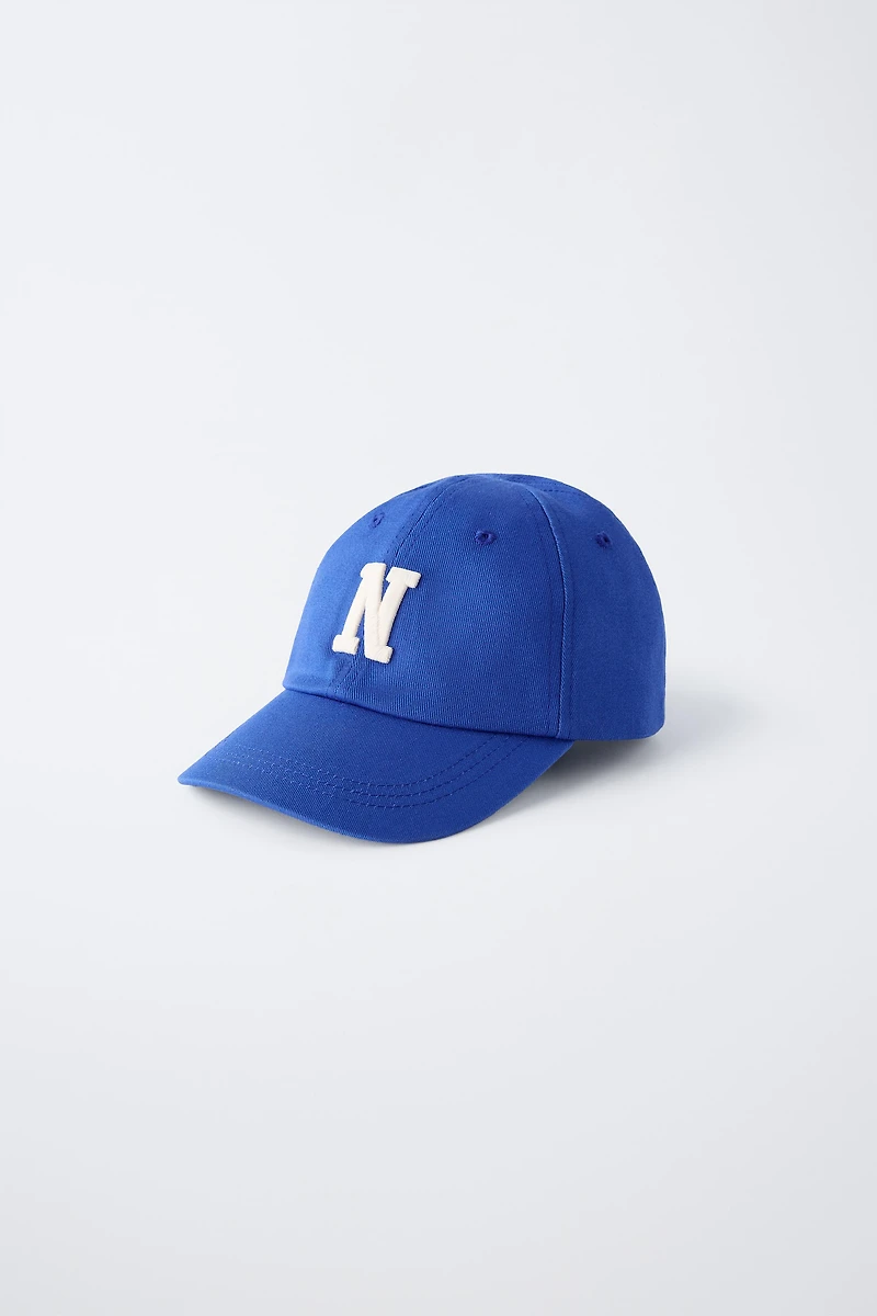 INITIAL EMBROIDERED CAP