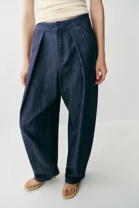 PLEATED LINEN PANTS