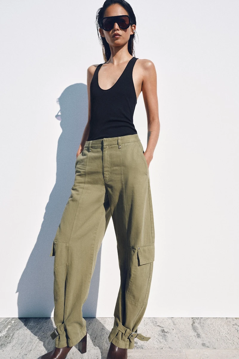 ZW COLLECTION BARREL CARGO PANTS