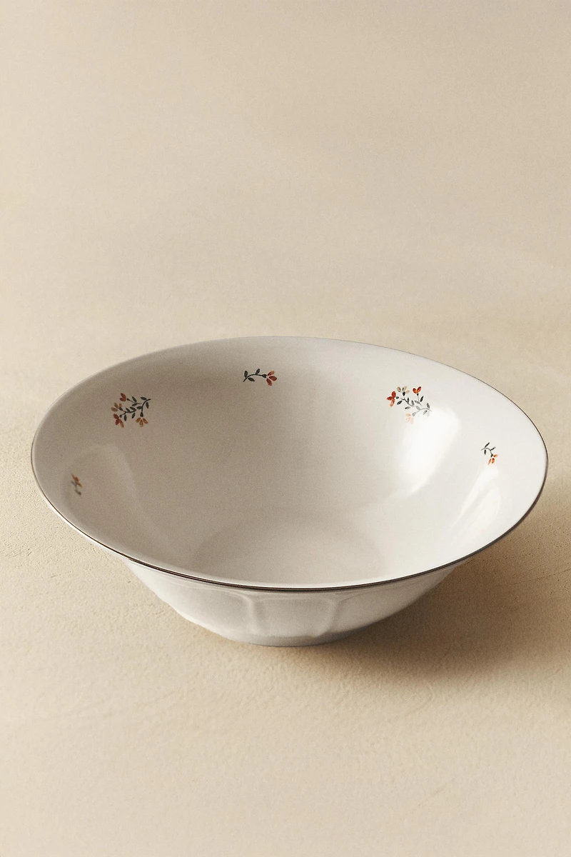 FLORAL PORCELAIN SALAD BOWL