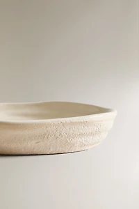 CERAMIC BATHROOM SOAP DISH WITH TEXTURE