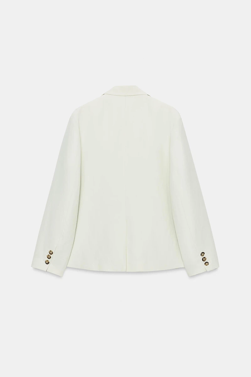 ZW COLLECTION STRAIGHT LINEN BLAZER