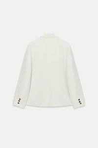 ZW COLLECTION STRAIGHT LINEN BLAZER