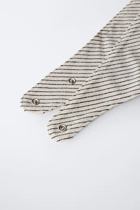 LOT BONNET ET BAVOIR À RAYURES