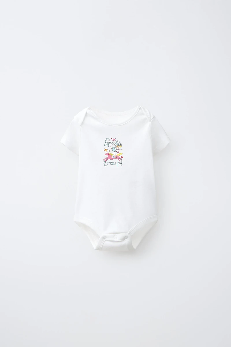 THREE-PACK CIRCUS PRINT BODYSUITS