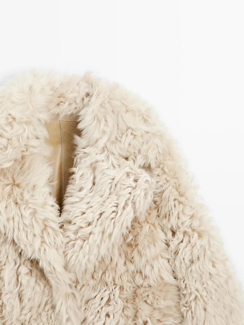 Short lambskin coat - STUDIO