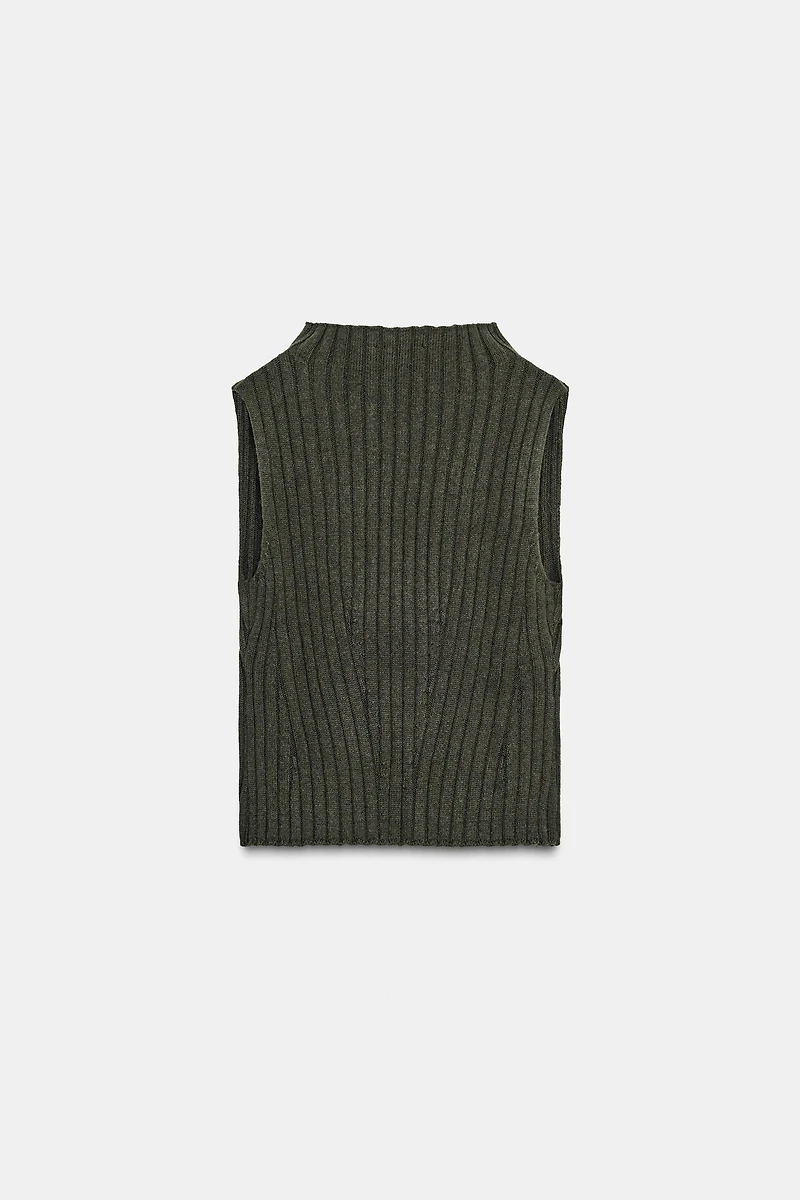 30% WOOL RIB TOP
