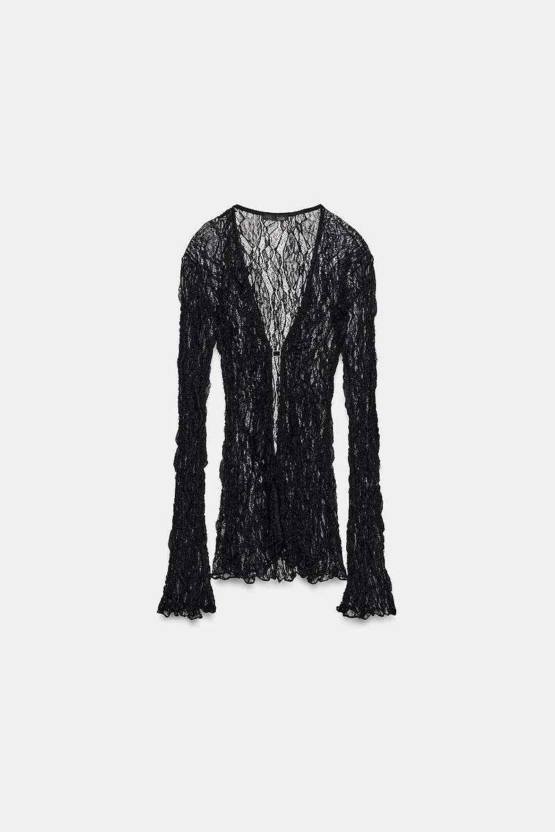 LACE BUCKLE TOP