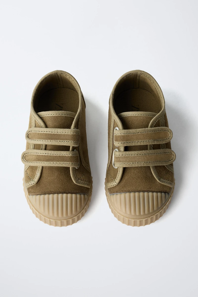 SPLIT LEATHER SNEAKERS