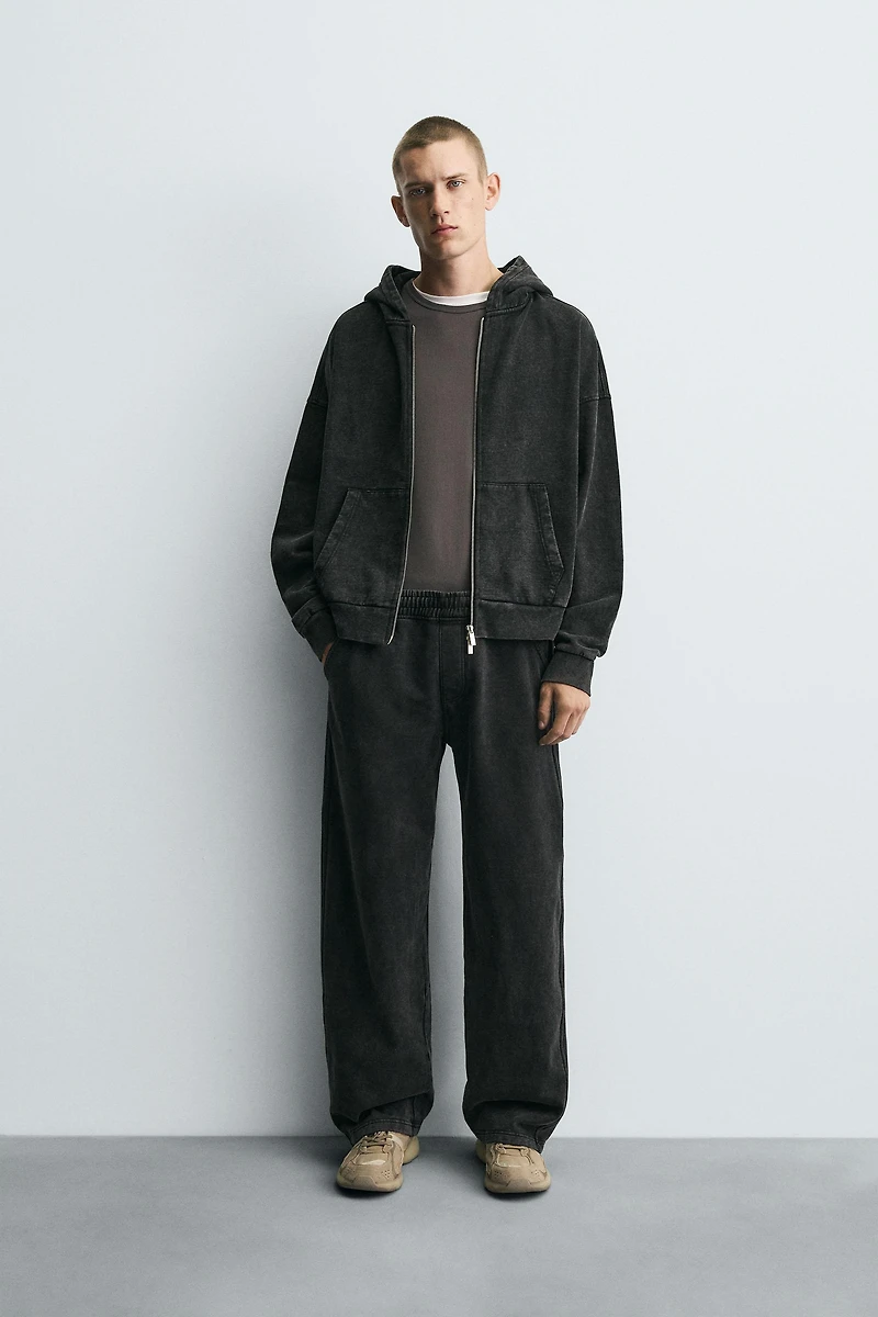 PANTALON DE JOGGING COUPE DÉCONTRACTÉE DÉLAVÉ