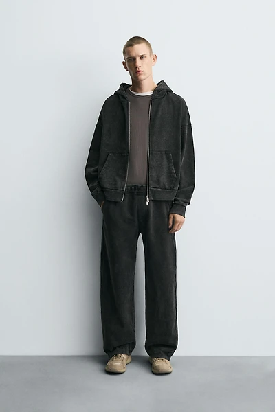 PANTALON DE JOGGING COUPE DÉCONTRACTÉE DÉLAVÉ