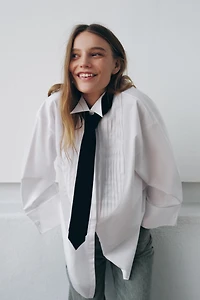 CHEMISE OVERSIZE CRAVATE ZW COLLECTION LIMITED EDITION