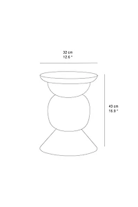 SMALL METAL SIDE TABLE