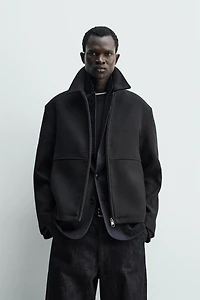 BLOUSON STRUCTURÉ À CHEVRON ET ZIP