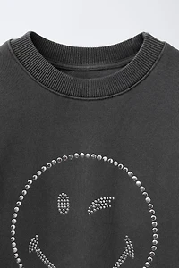 SMILEYWORLD ® STUD SWEATSHIRT