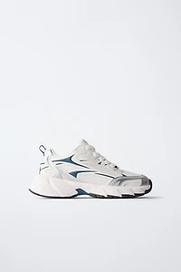 METALLIC MESH SNEAKERS