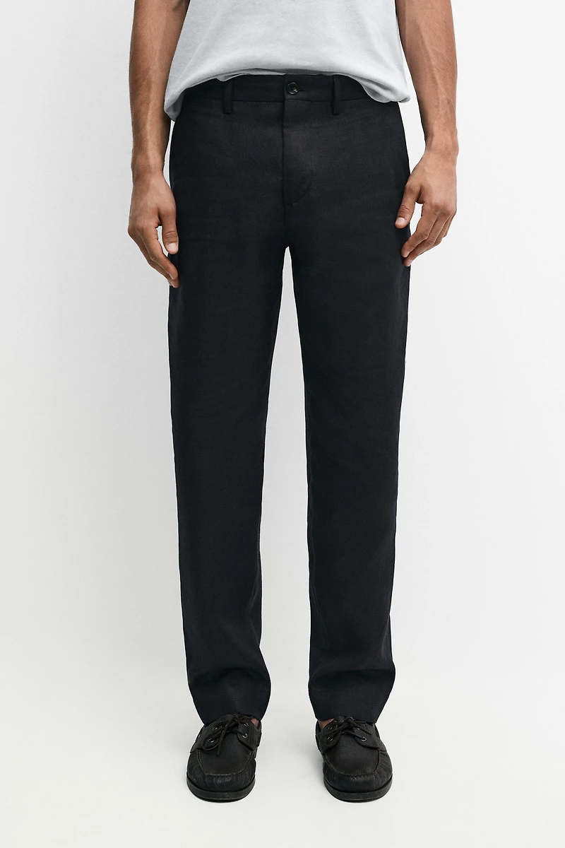Linen suit trousers