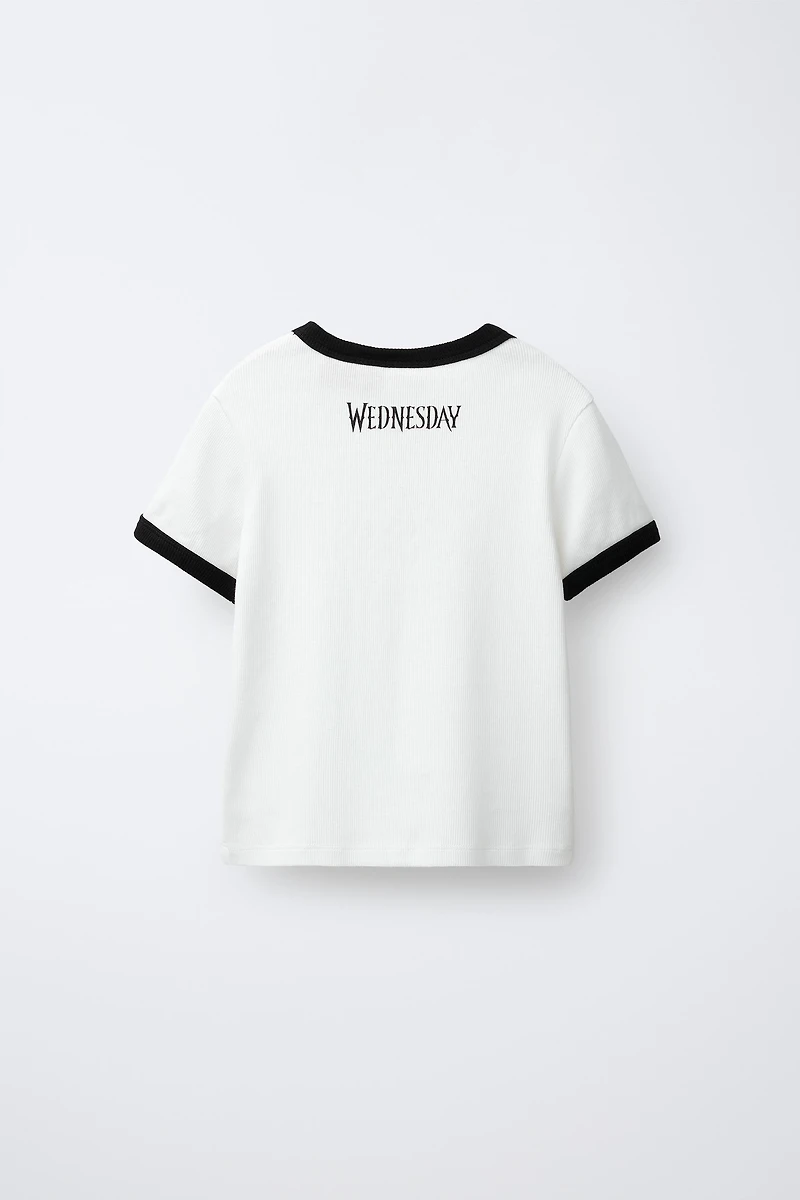T-SHIRT CÔTELÉ WEDNESDAY ©