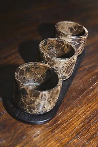 MARBLE TRAY AND BOWLS SET