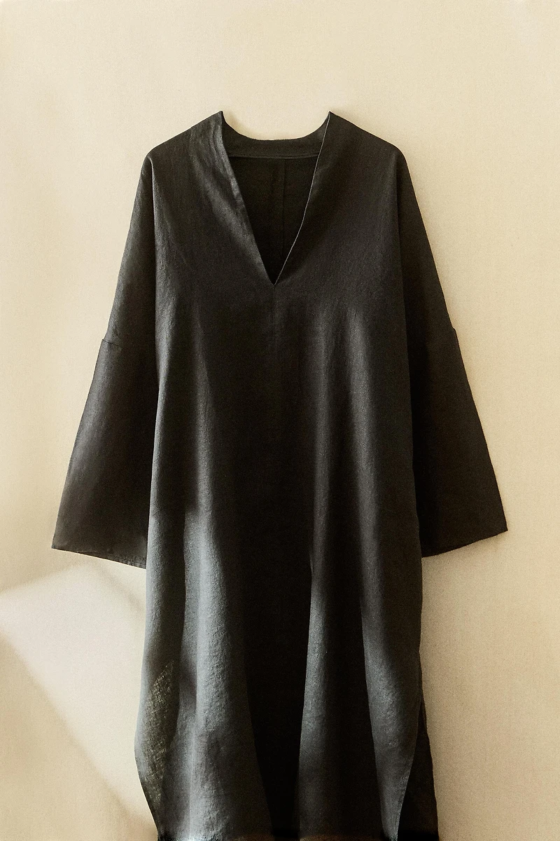 CAFTAN DE PLAGE LIN