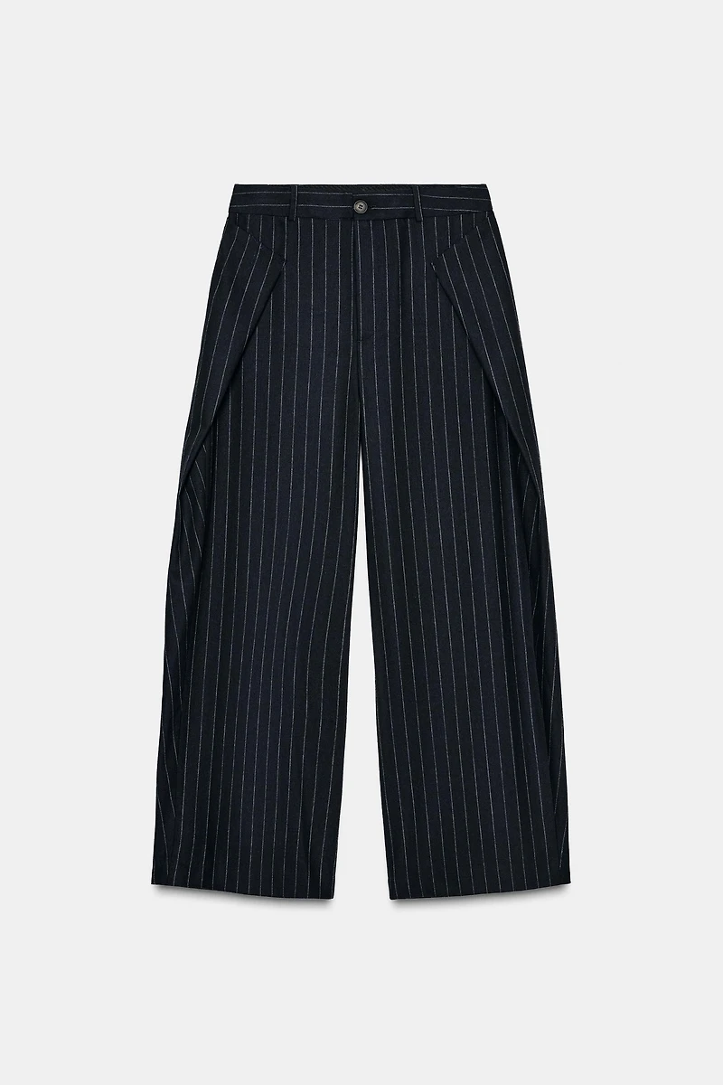 ZW COLLECTION WOOL PINSTRIPE PANTS