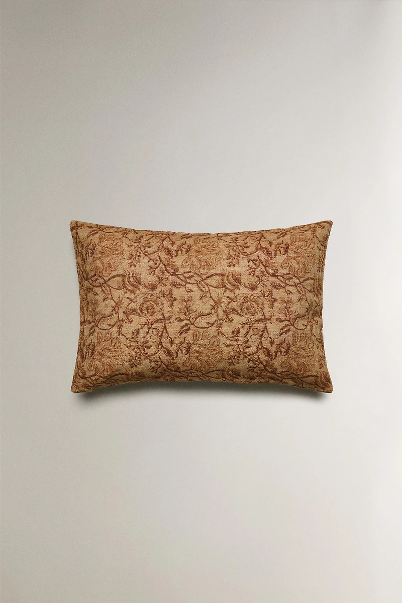 HOUSSE DE COUSSIN FLEURS