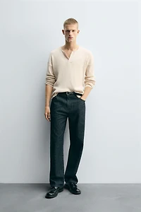 RELAXED FIT TEXTURED SWEATER