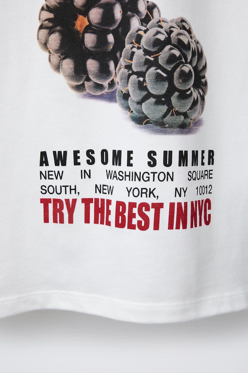 T-SHIRT À IMPRIMÉ FRUITS