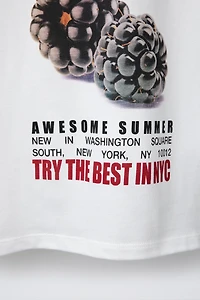 T-SHIRT À IMPRIMÉ FRUITS