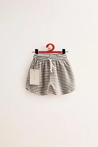 ZARA TIMELESS - SHORT EFFET ÉPONGE À RAYURES