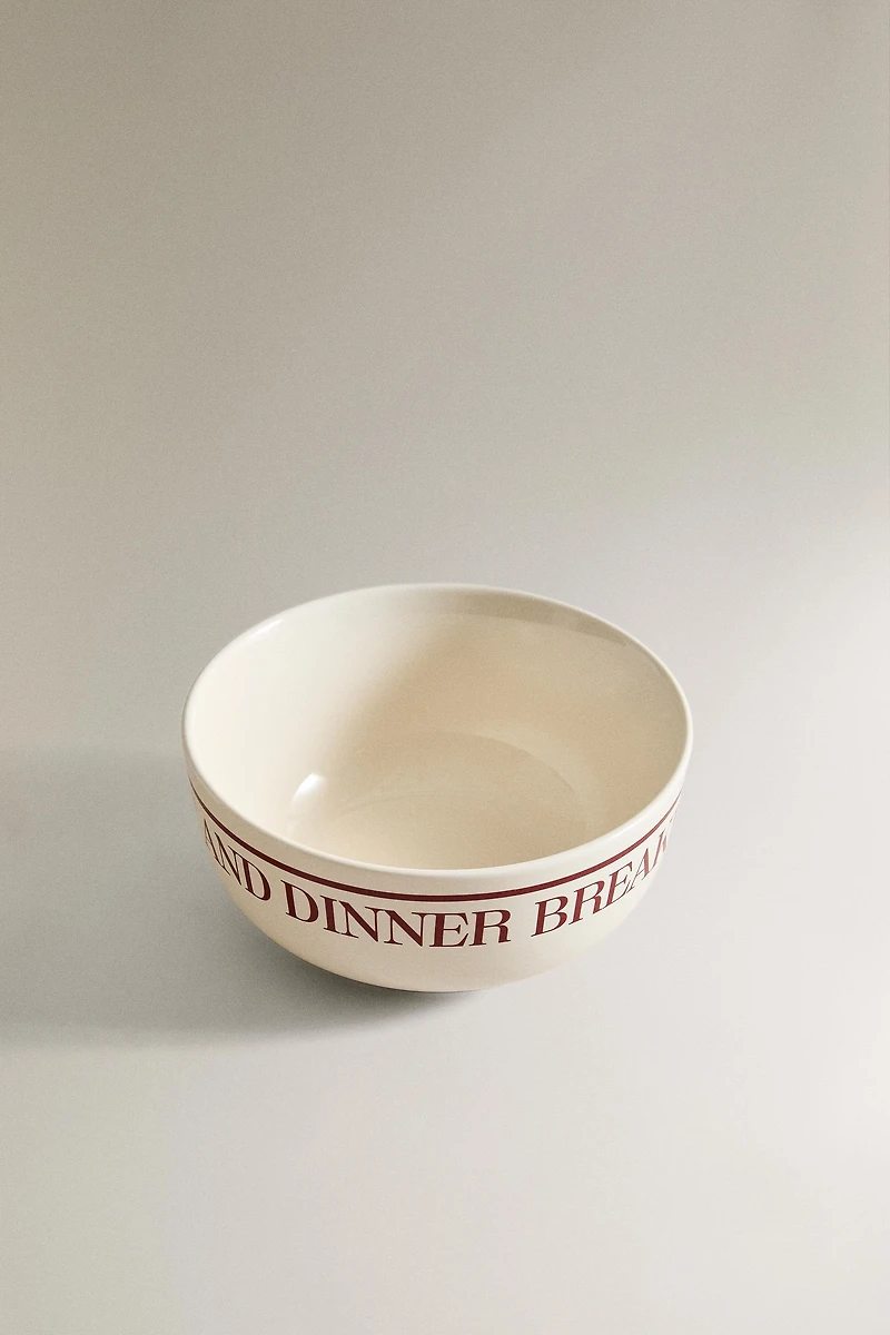 PORCELAIN BREAKFAST BOWL