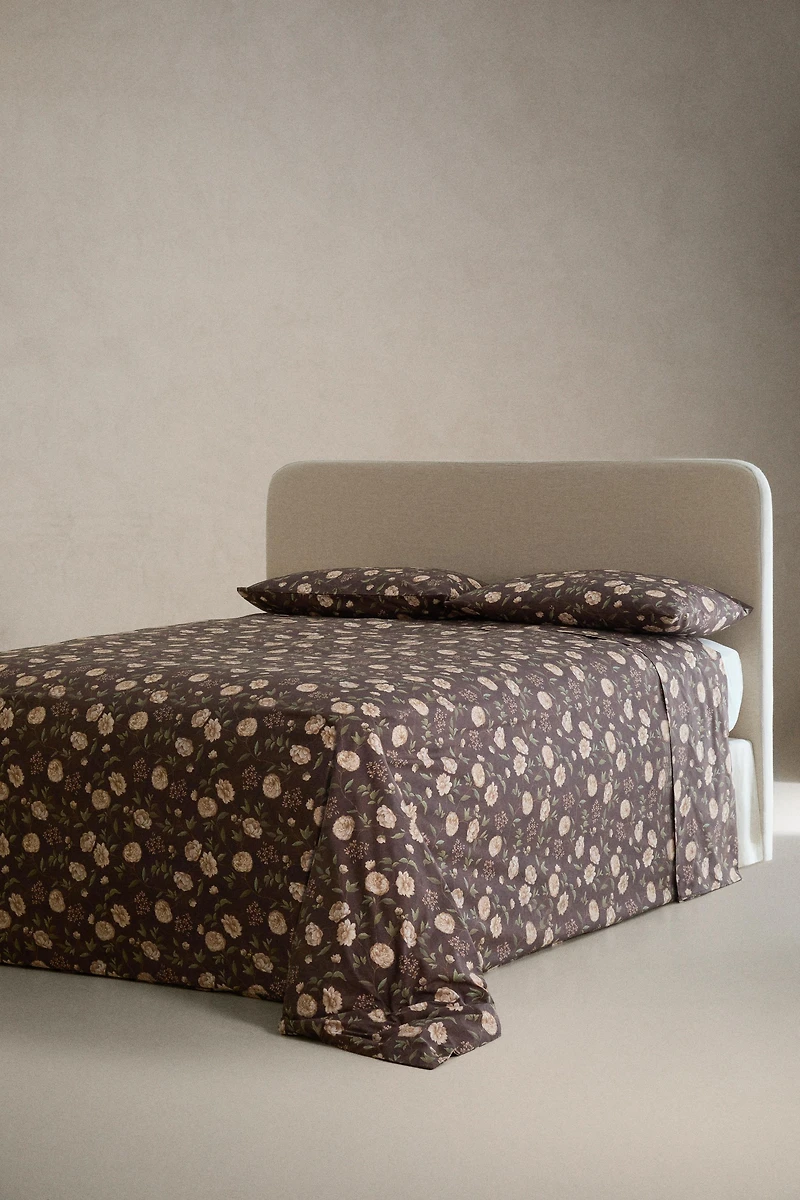 DRAP DE DESSUS IMPRIMÉ FLEURS